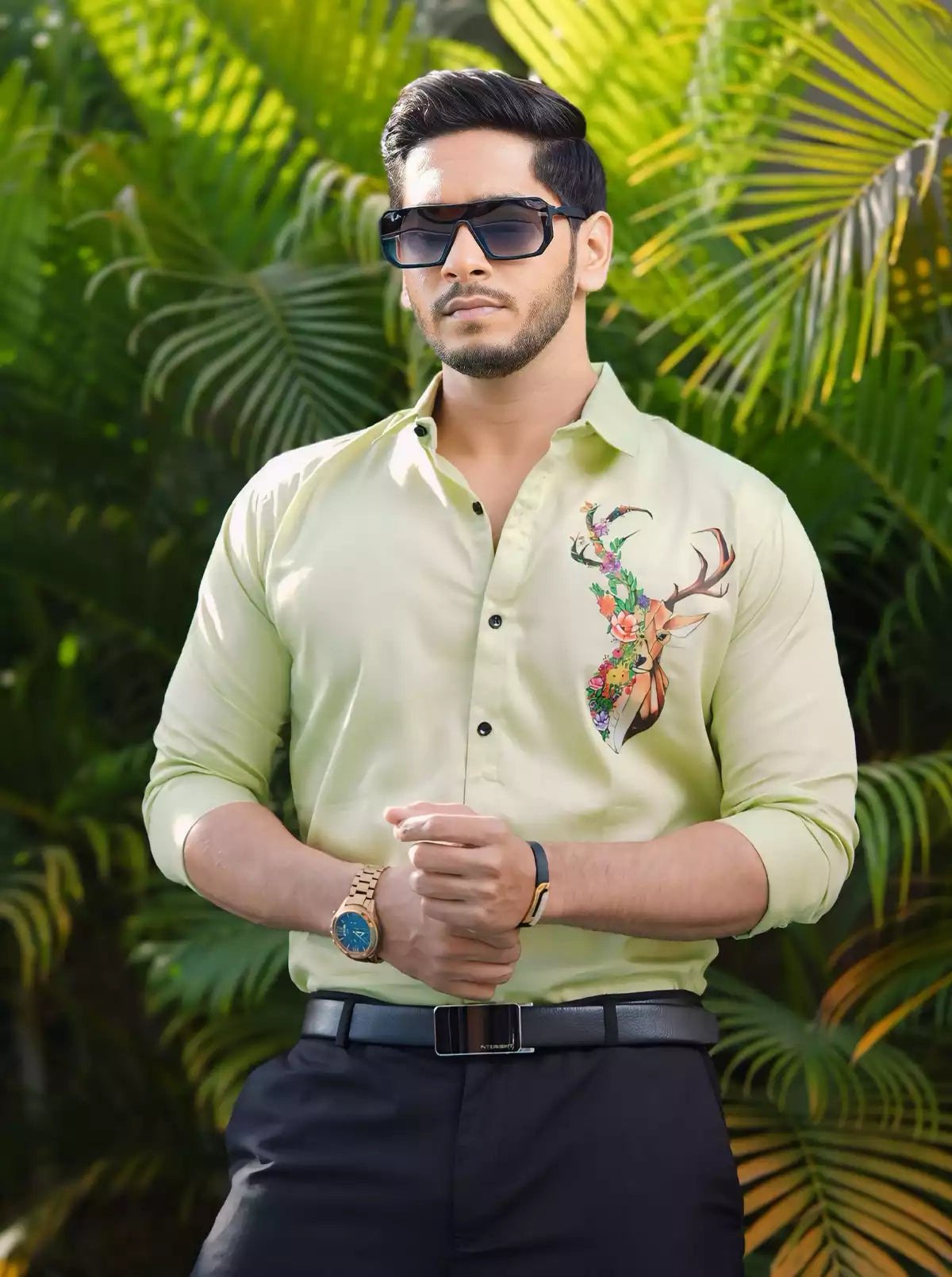 Deer Printed Designer Shirt