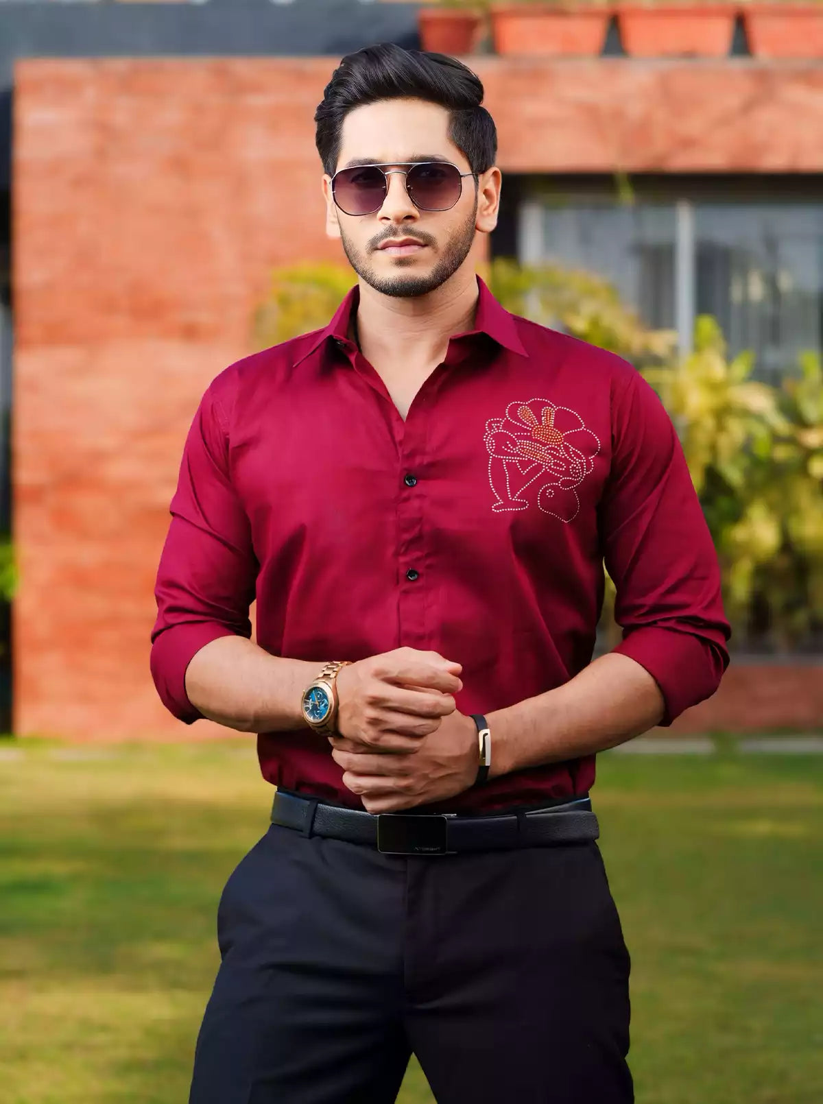 Crown Printed Designer Shirt