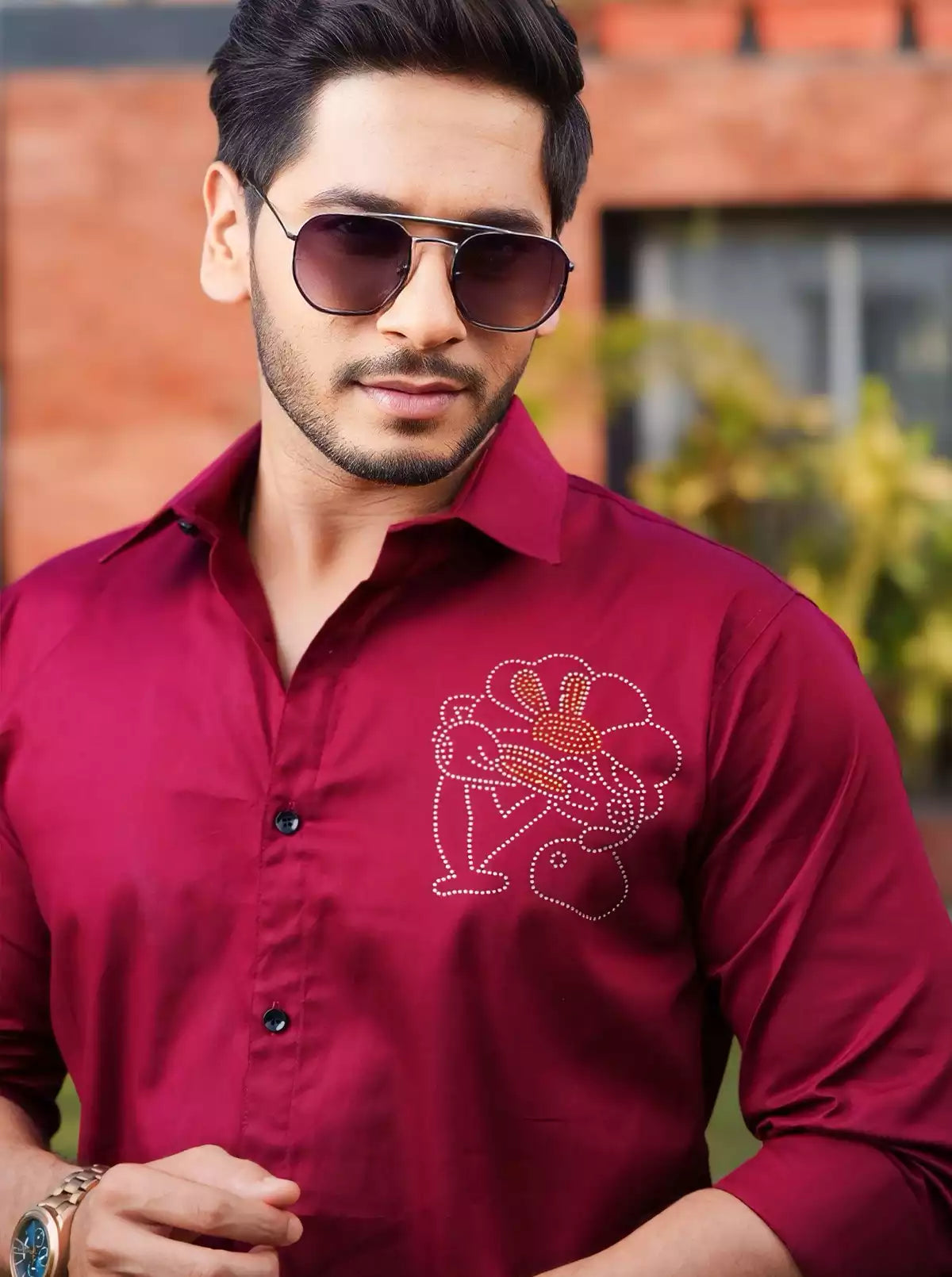 Crown Printed Designer Shirt