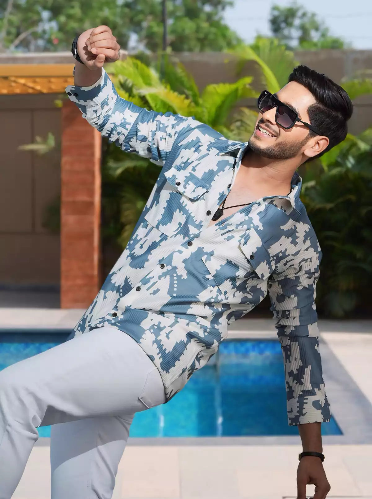 Puzzle Printed Designer Shirt