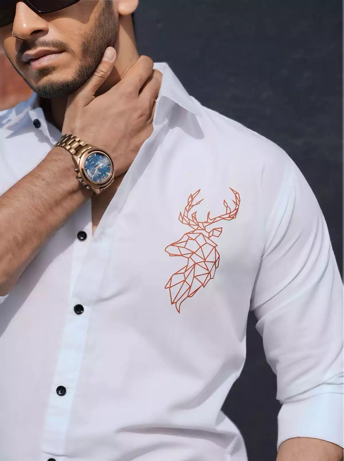 Deer Printed Designer Shirt