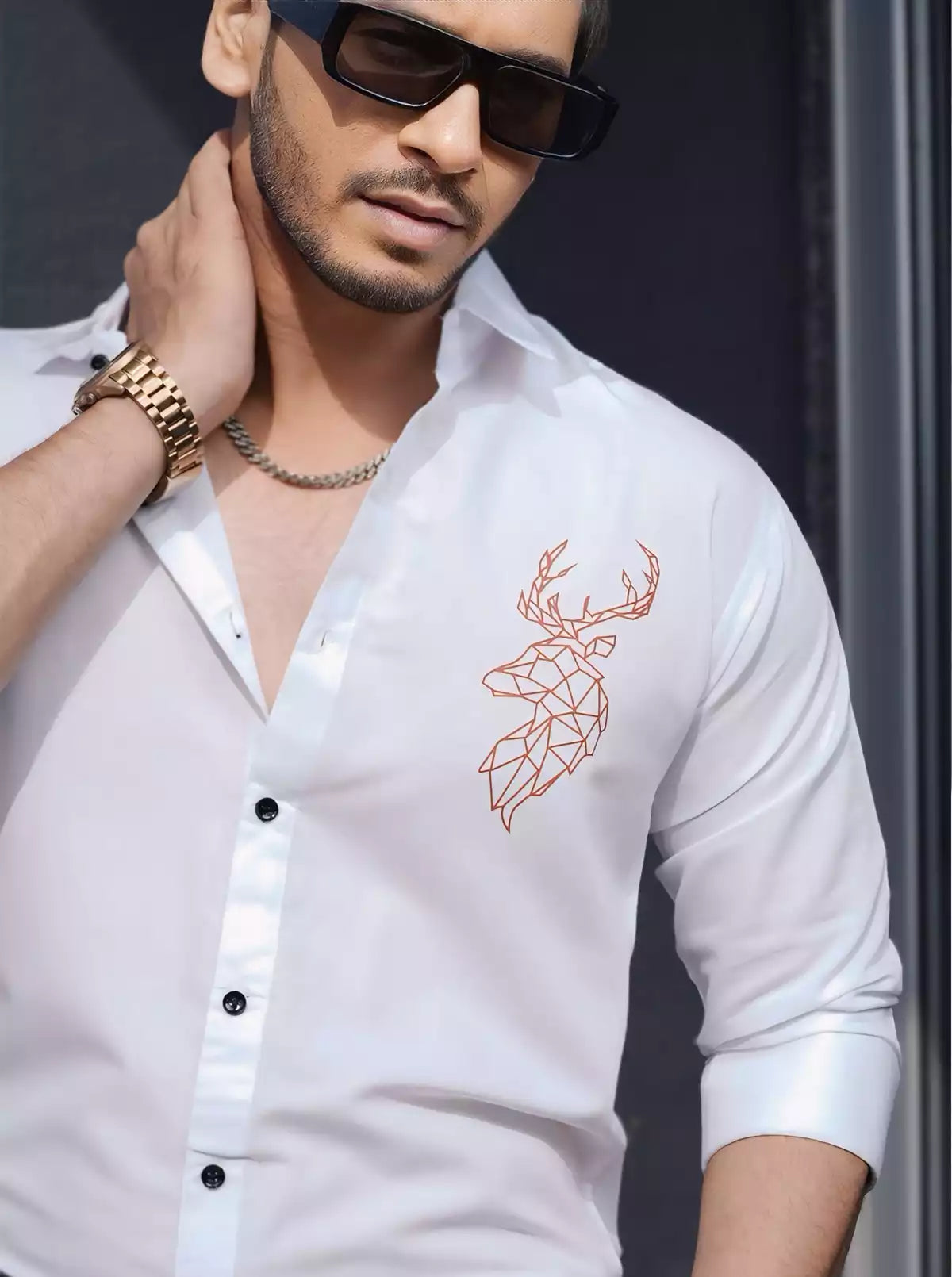 Deer Printed Designer Shirt