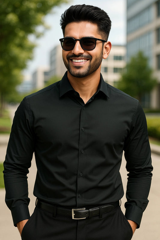Green Forest Regular Fit Cotton Shirt