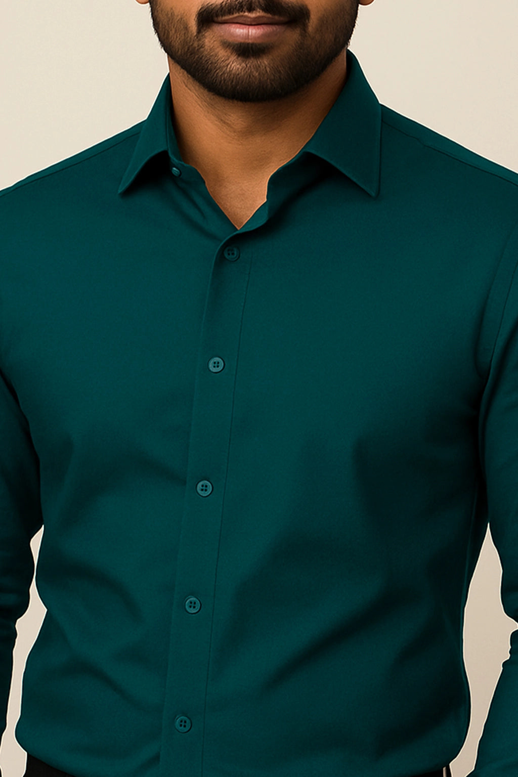 Dark Green Formal Mens Shirt