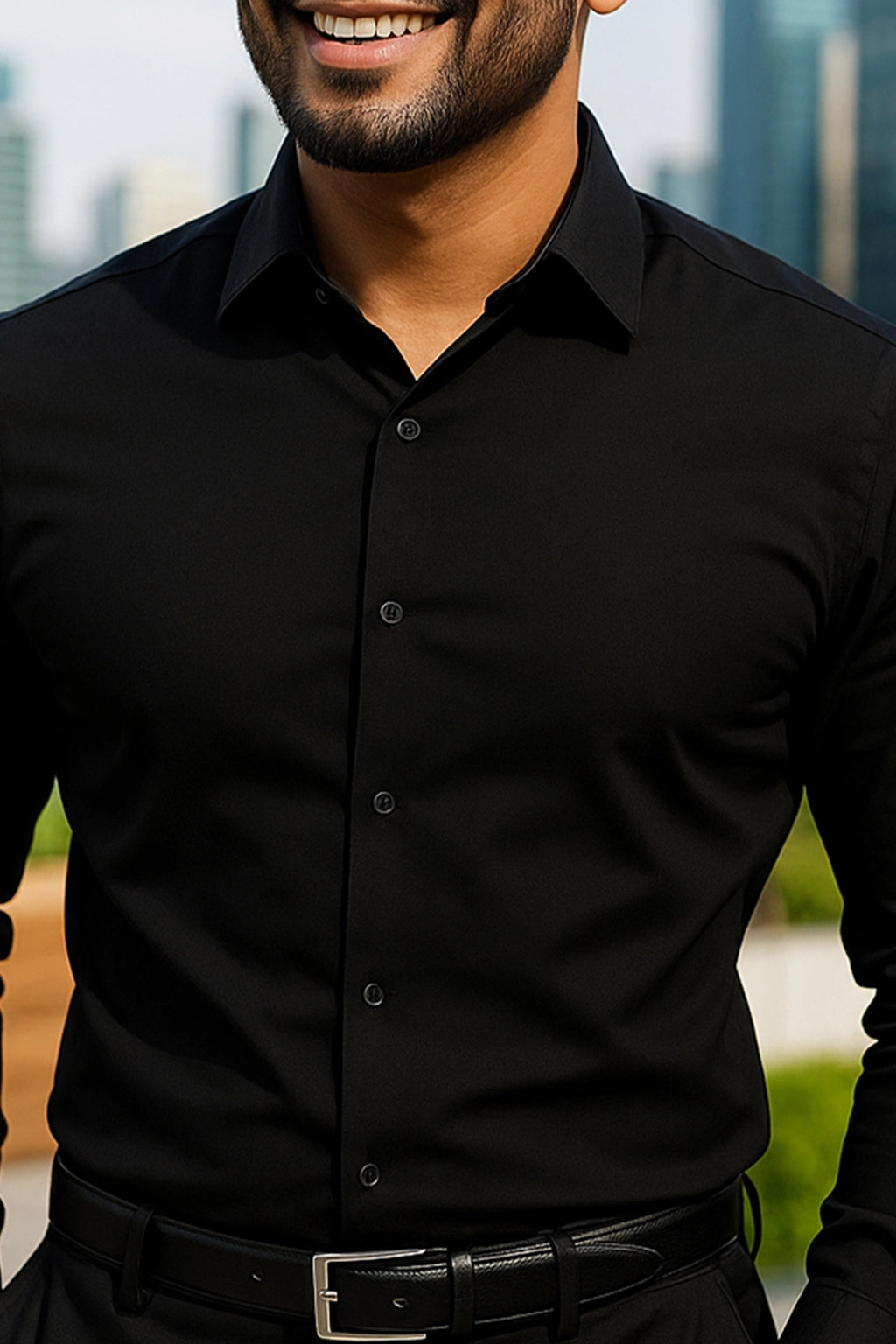 Black Exclusive Cotton Shirt