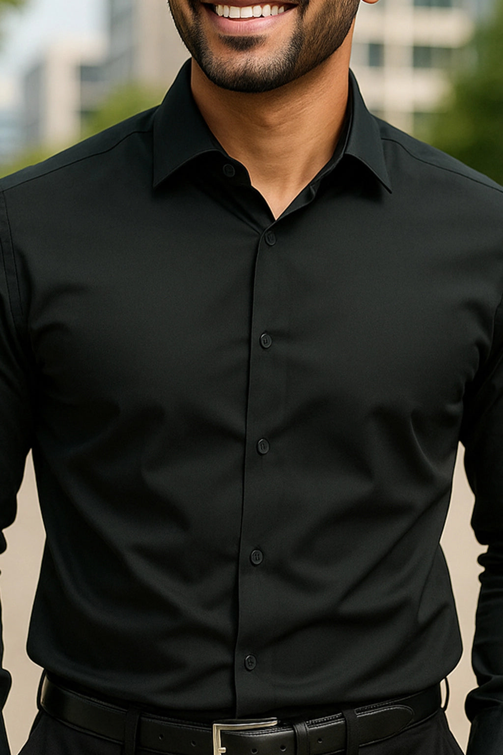 Green Forest Regular Fit Cotton Shirt