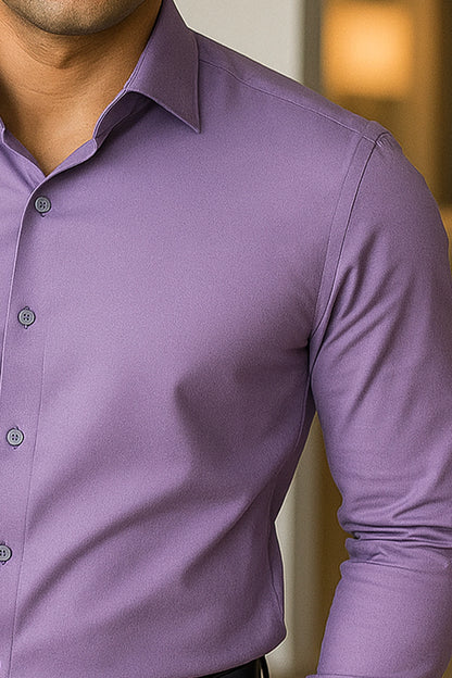 Purple Pure Cotton Shirt