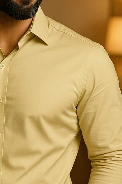 Yellow Premium Cotton Shirt