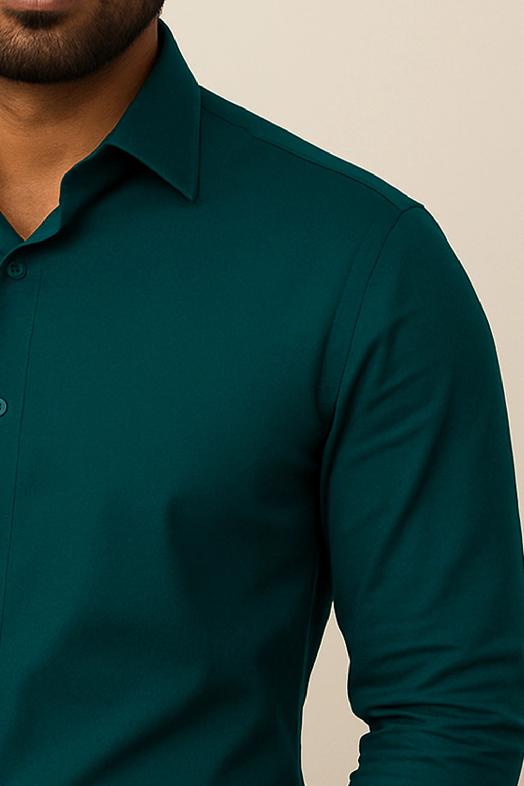 Dark Green Formal Mens Shirt