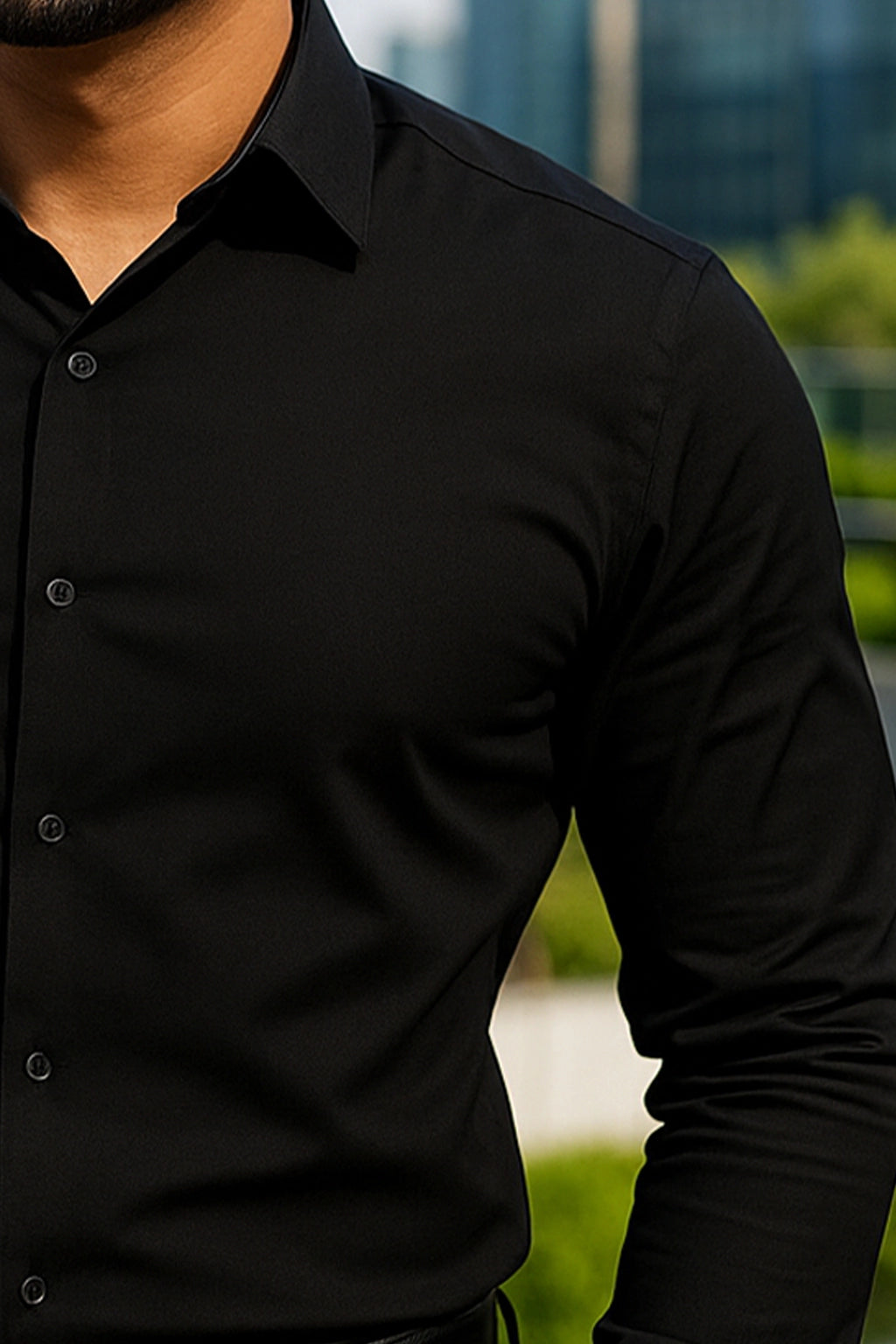 Black Exclusive Cotton Shirt
