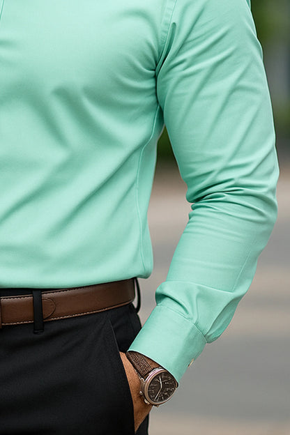 Mint Green Premium Cotton Shirt