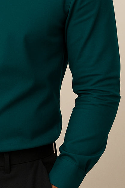 Dark Green Formal Mens Shirt
