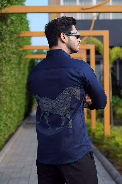 Horse Printed Designer Shirt