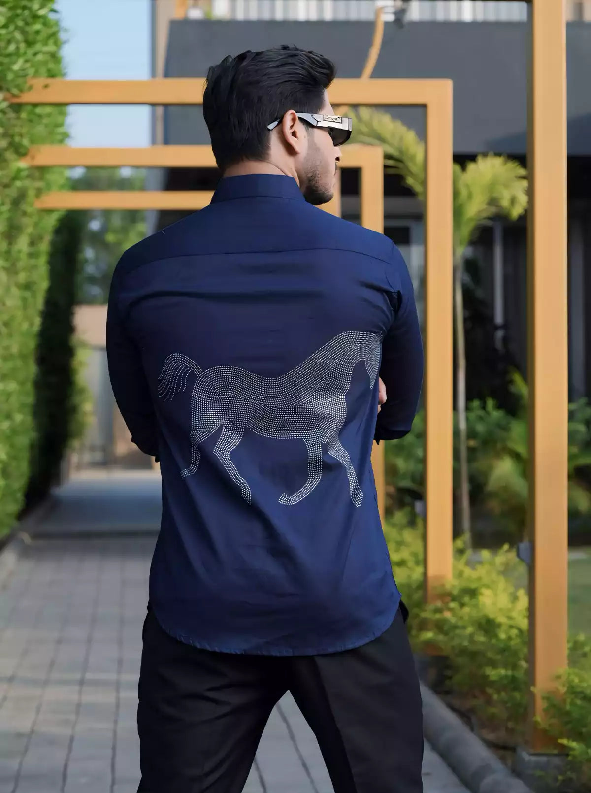 Horse Printed Designer Shirt