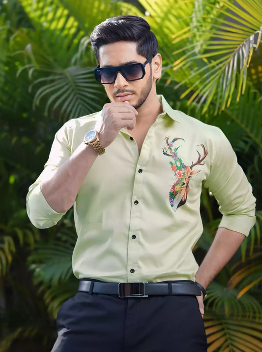 Deer Printed Designer Shirt