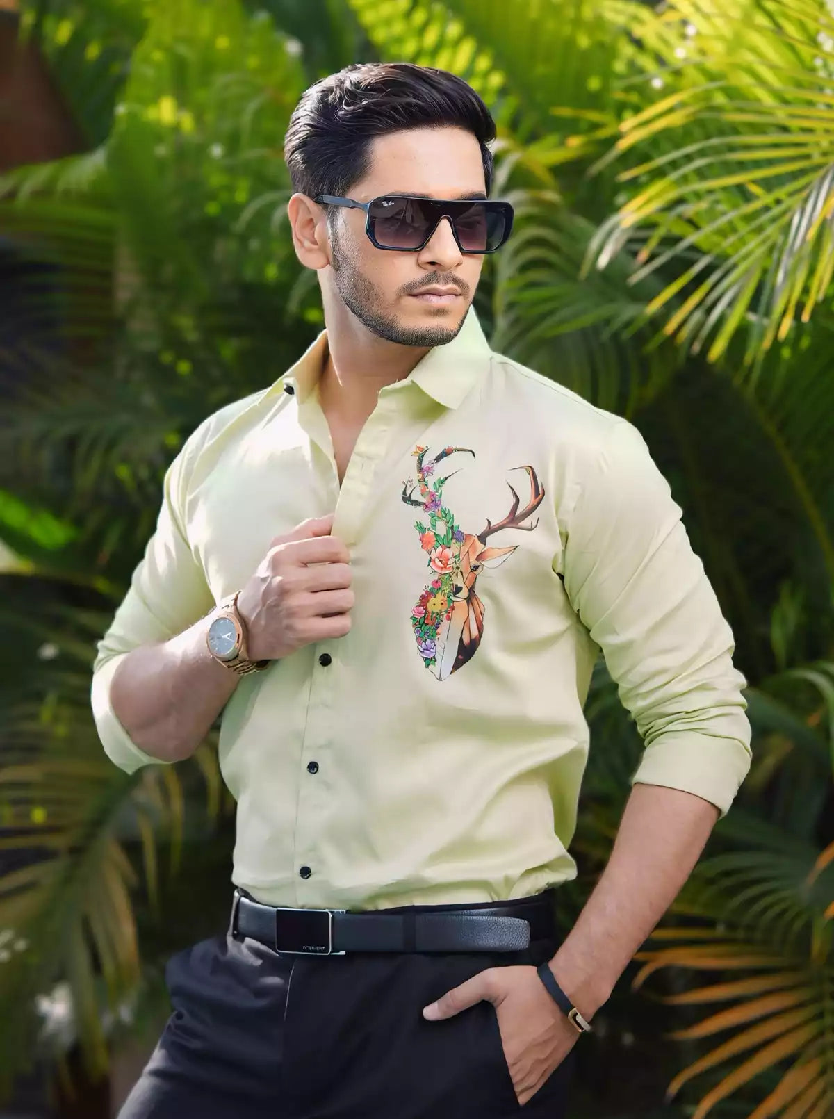 Deer Printed Designer Shirt
