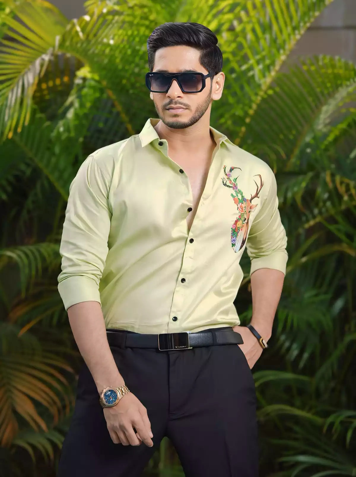 Deer Printed Designer Shirt
