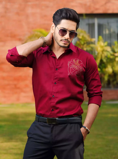 Crown Printed Designer Shirt