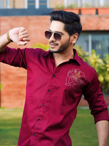 Crown Printed Designer Shirt