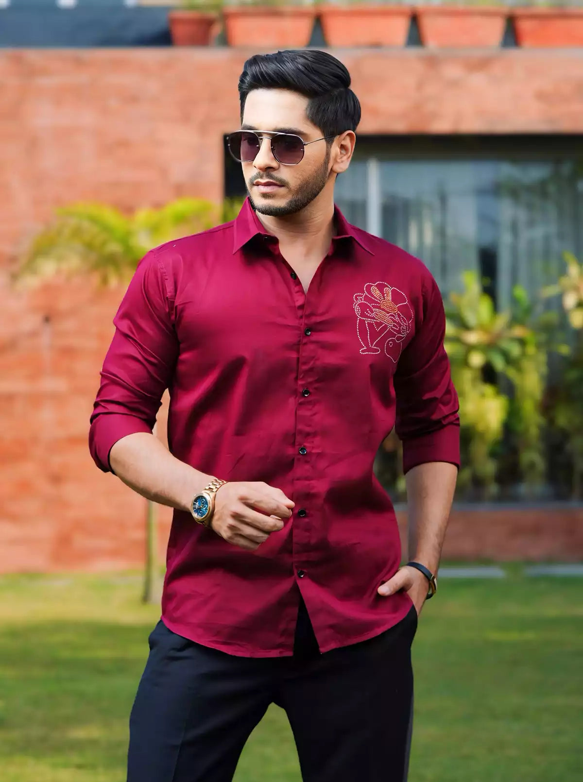 Crown Printed Designer Shirt