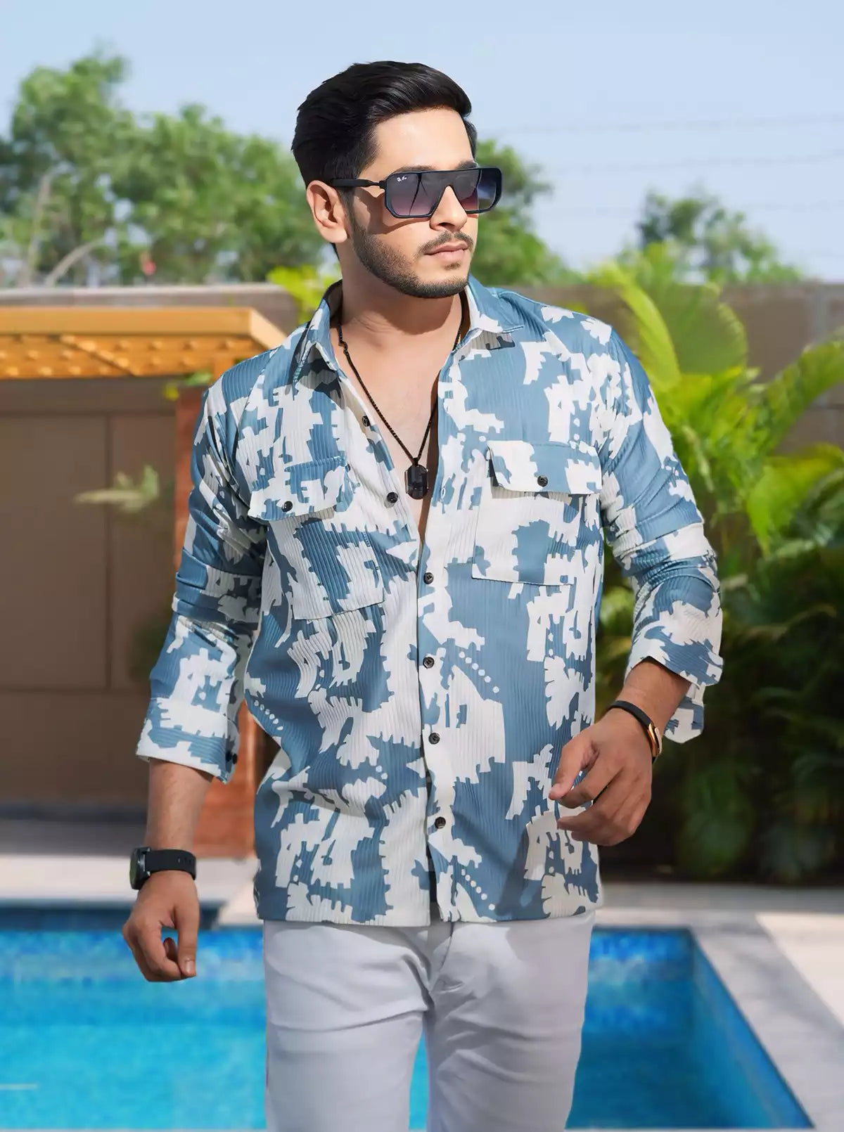 Puzzle Printed Designer Shirt