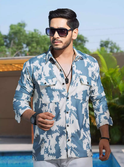 Puzzle Printed Designer Shirt