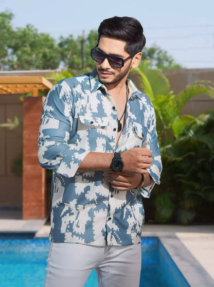 Puzzle Printed Designer Shirt