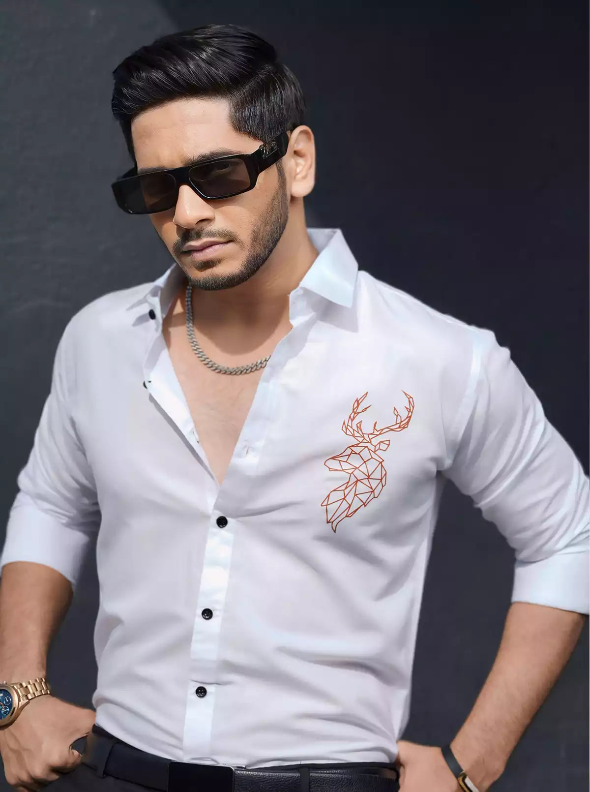 Deer Printed Designer Shirt
