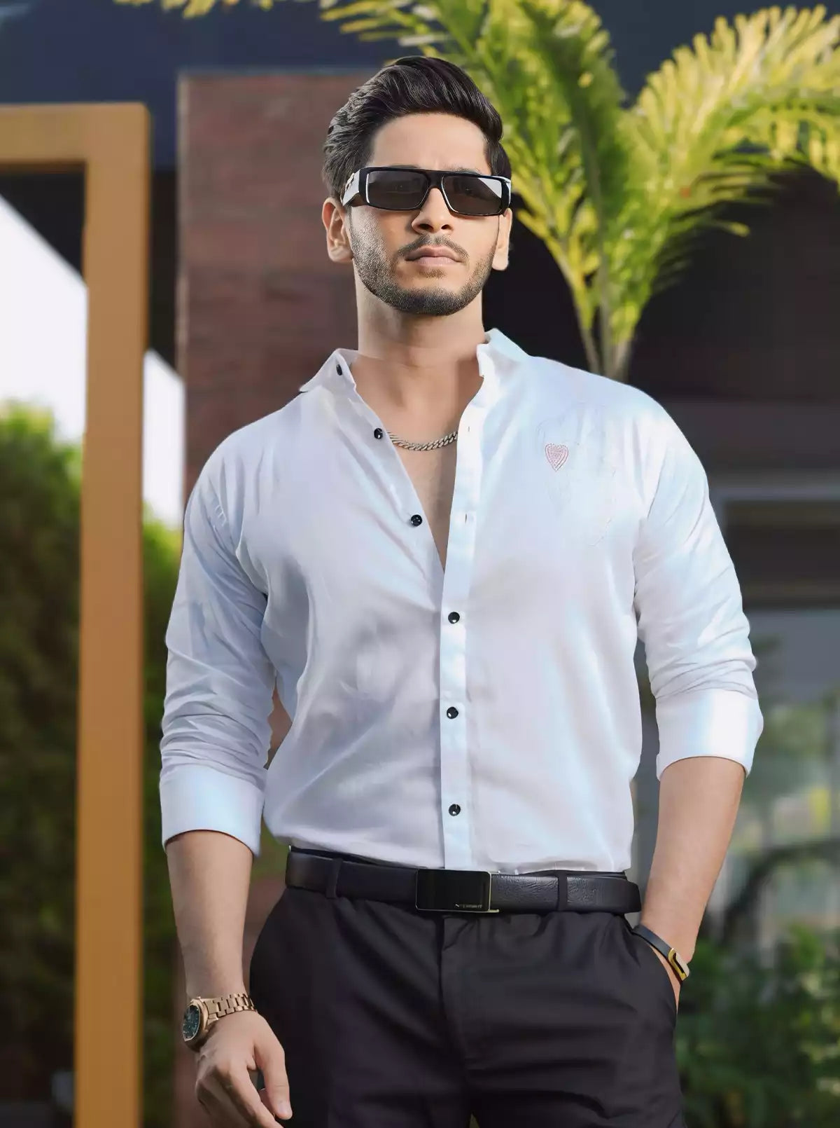 Dotted Printed Designer Shirts